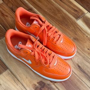 Nike Bright Orange Sneakers with White Details